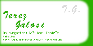 terez galosi business card